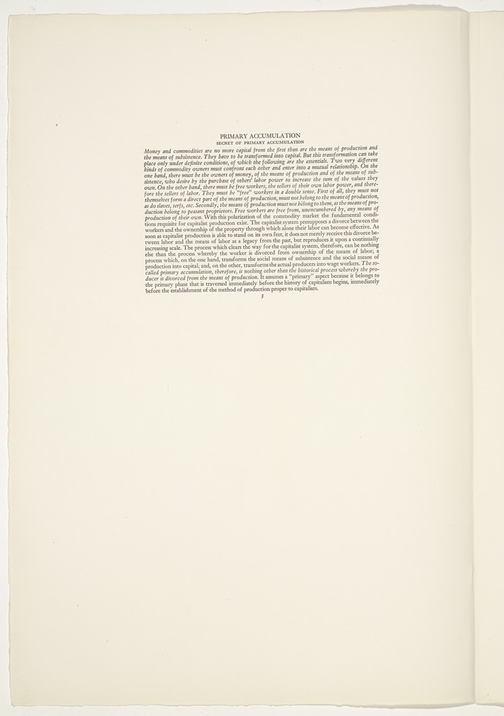 Plate (folio 12) from 'Capital' in Pictures