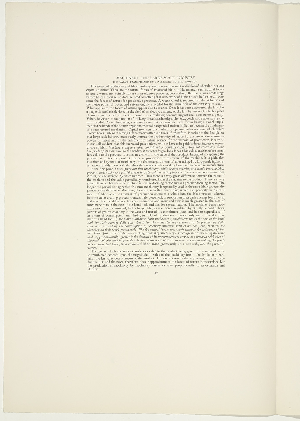 Hugo Gellert. Plate (folio 94) from &#39;Capital&#39; in Pictures. 1933