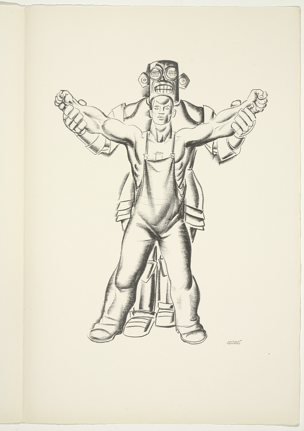Hugo Gellert. Plate (folio 102) from &#39;Capital&#39; in Pictures. 1933