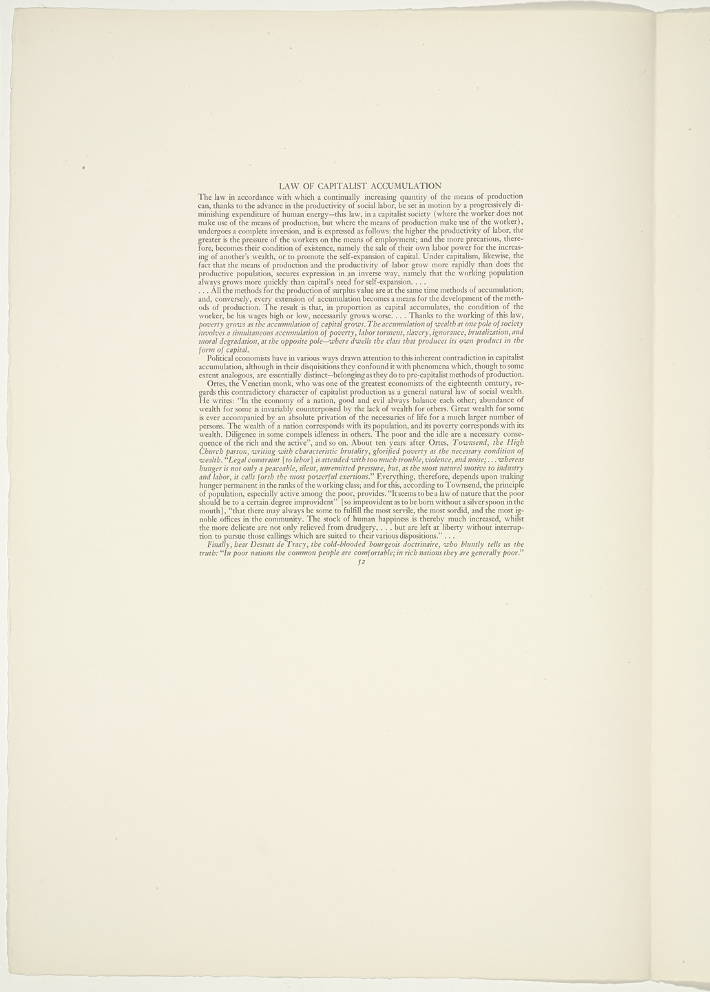 Hugo Gellert. Plate (folio 110) from &#39;Capital&#39; in Pictures. 1933