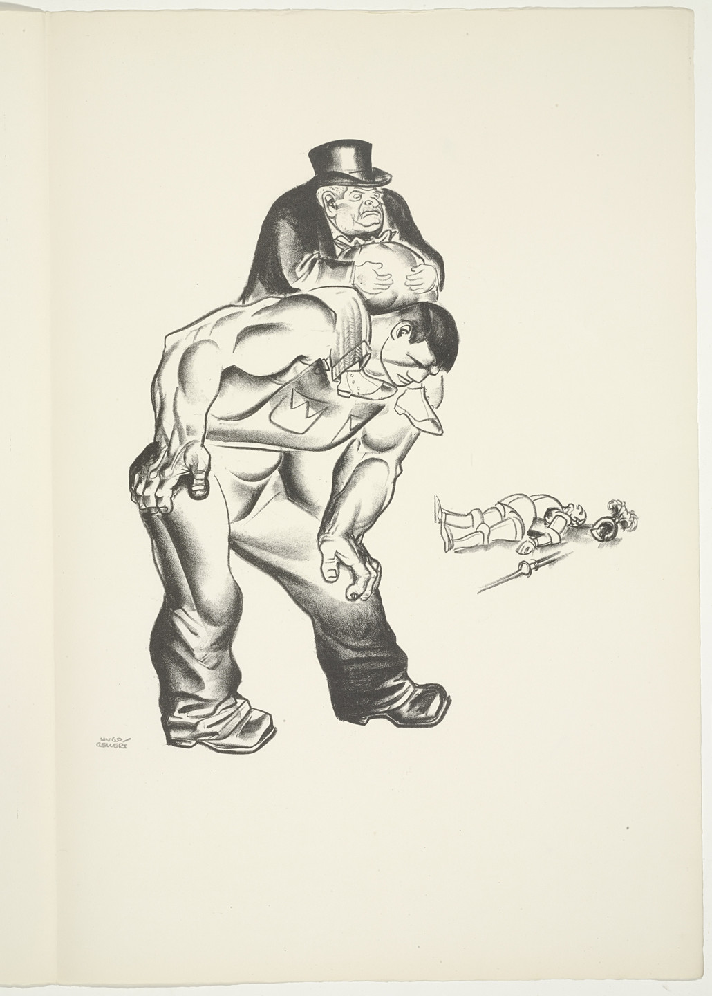 Hugo Gellert. Plate (folio 14) from &#39;Capital&#39; in Pictures. 1933