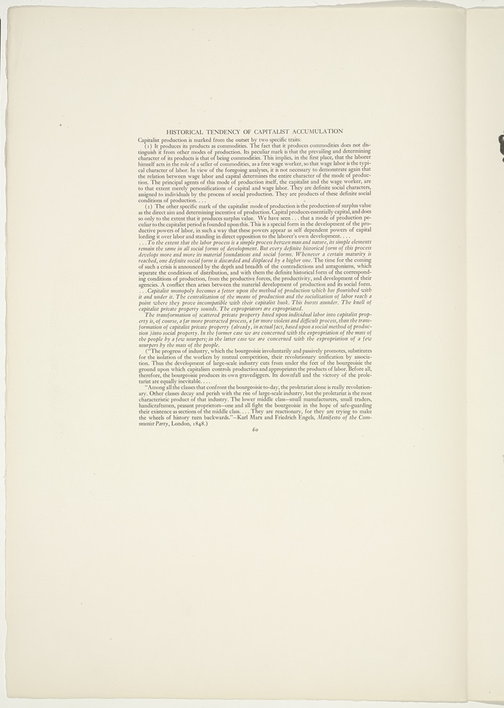 Plate (folio 126) from 'Capital' in Pictures