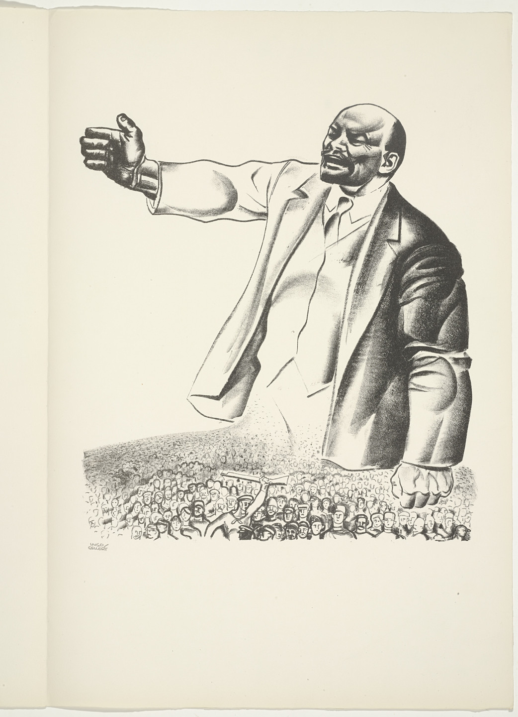 Hugo Gellert. Plate (folio 126) from &#39;Capital&#39; in Pictures. 1933