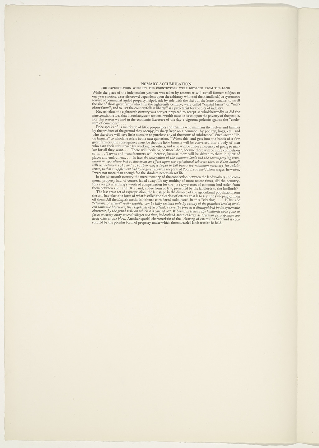 Hugo Gellert. Plate (folio 20) from &#39;Capital&#39; in Pictures. 1933