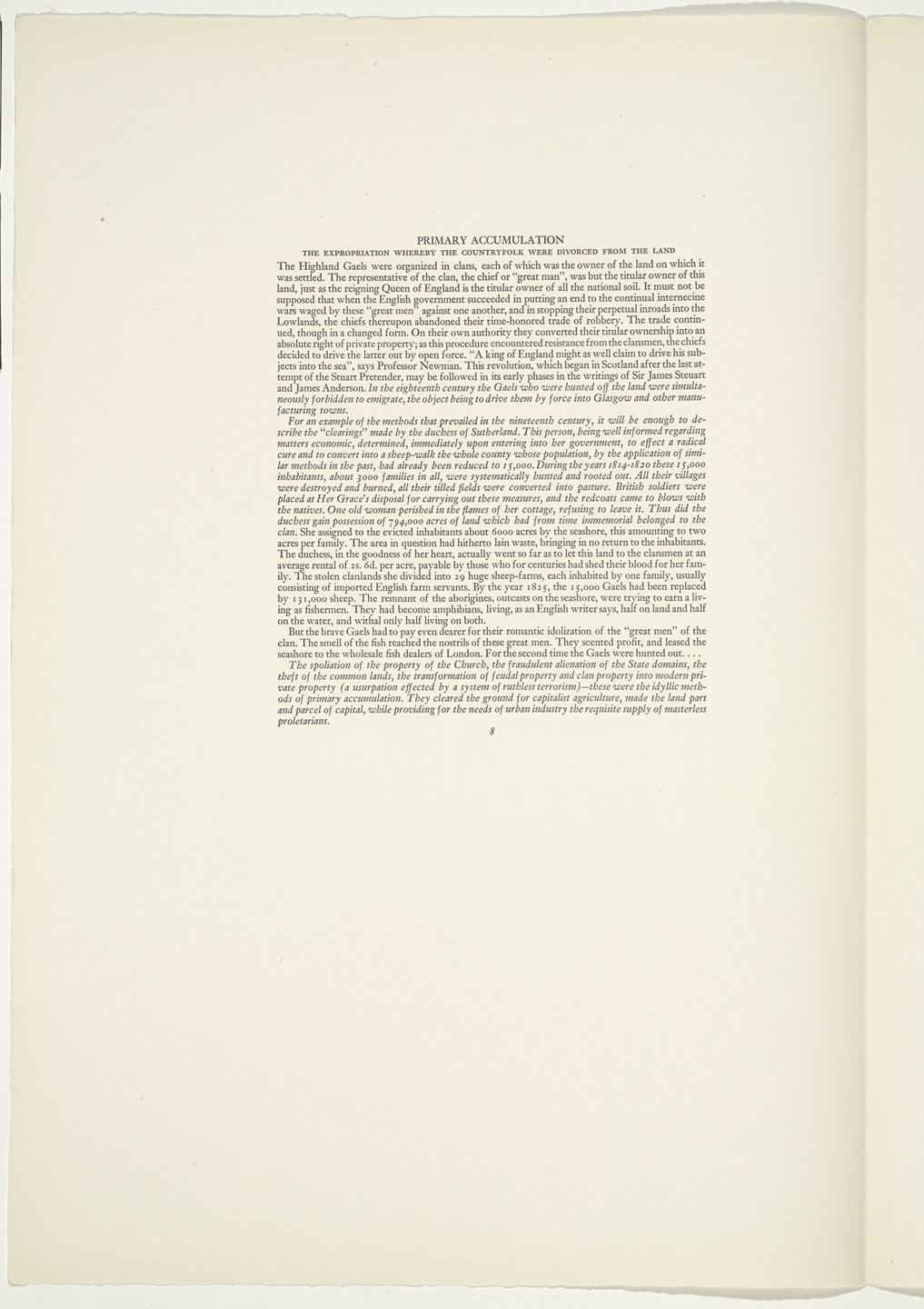 Hugo Gellert. Plate (folio 22) from &#39;Capital&#39; in Pictures. 1933