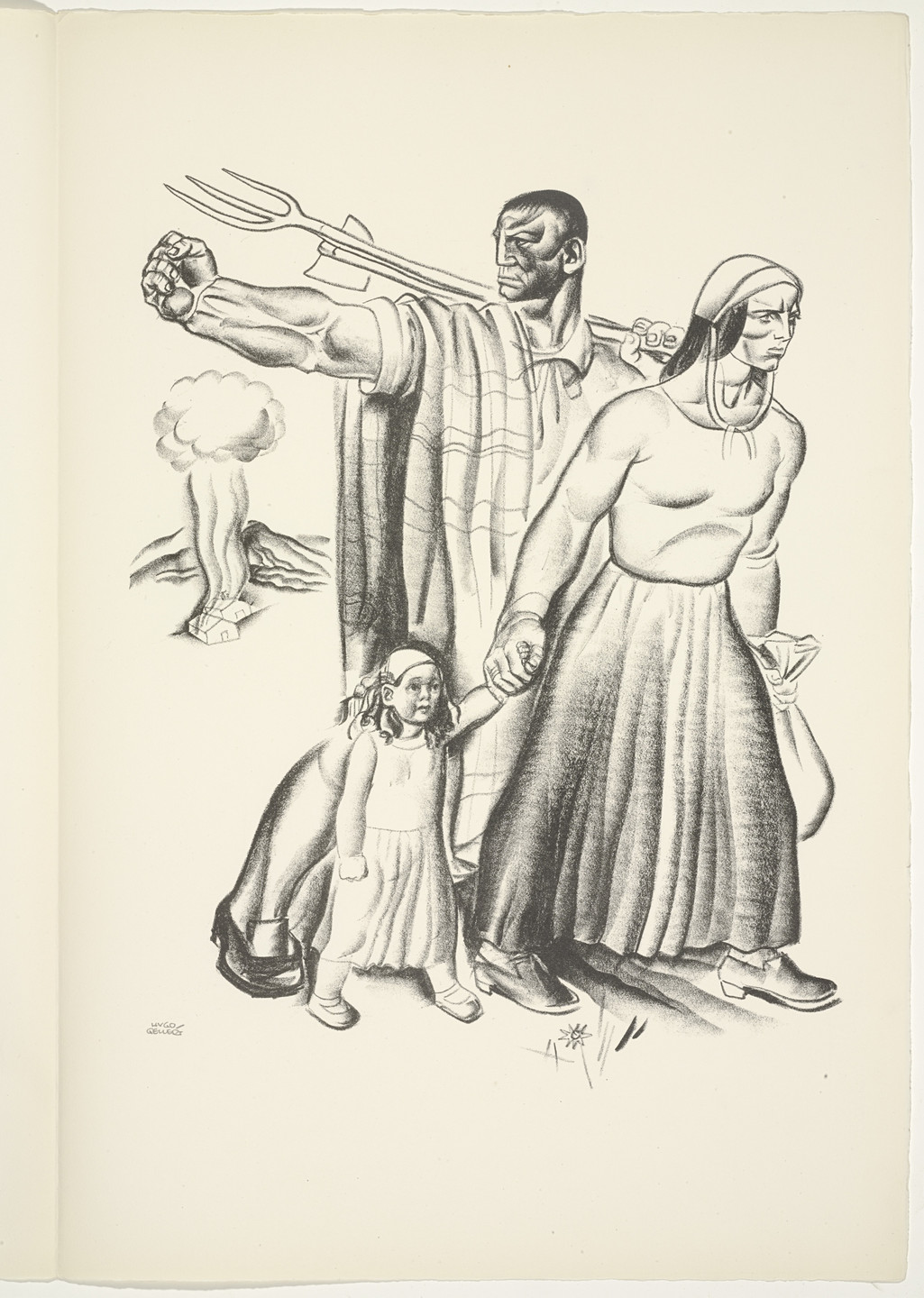 Hugo Gellert. Plate (folio 22) from &#39;Capital&#39; in Pictures. 1933
