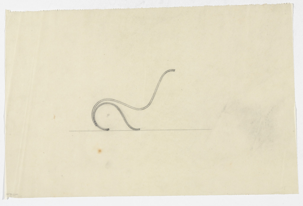 Lounge Chair without Arms (Elevation sketch)