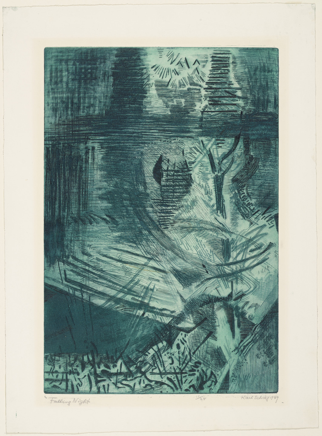 Karl Schrag. Falling Night. 1949