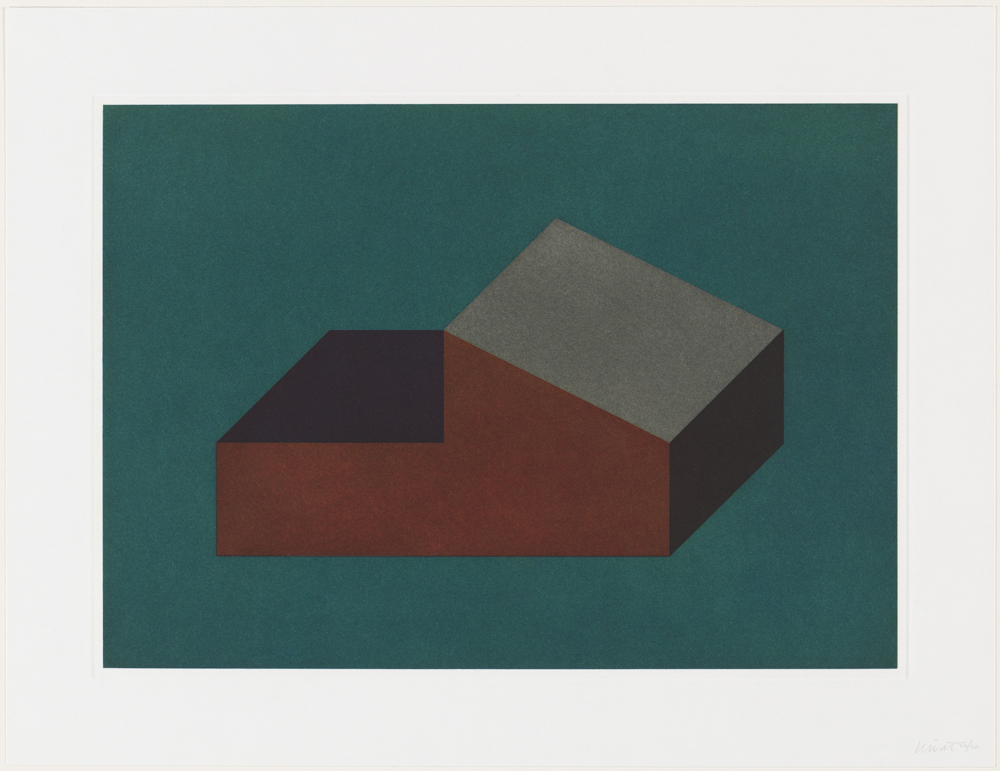 Sol LeWitt. Untitled, #5 from the series Forms Derived from a Rectangular Solid