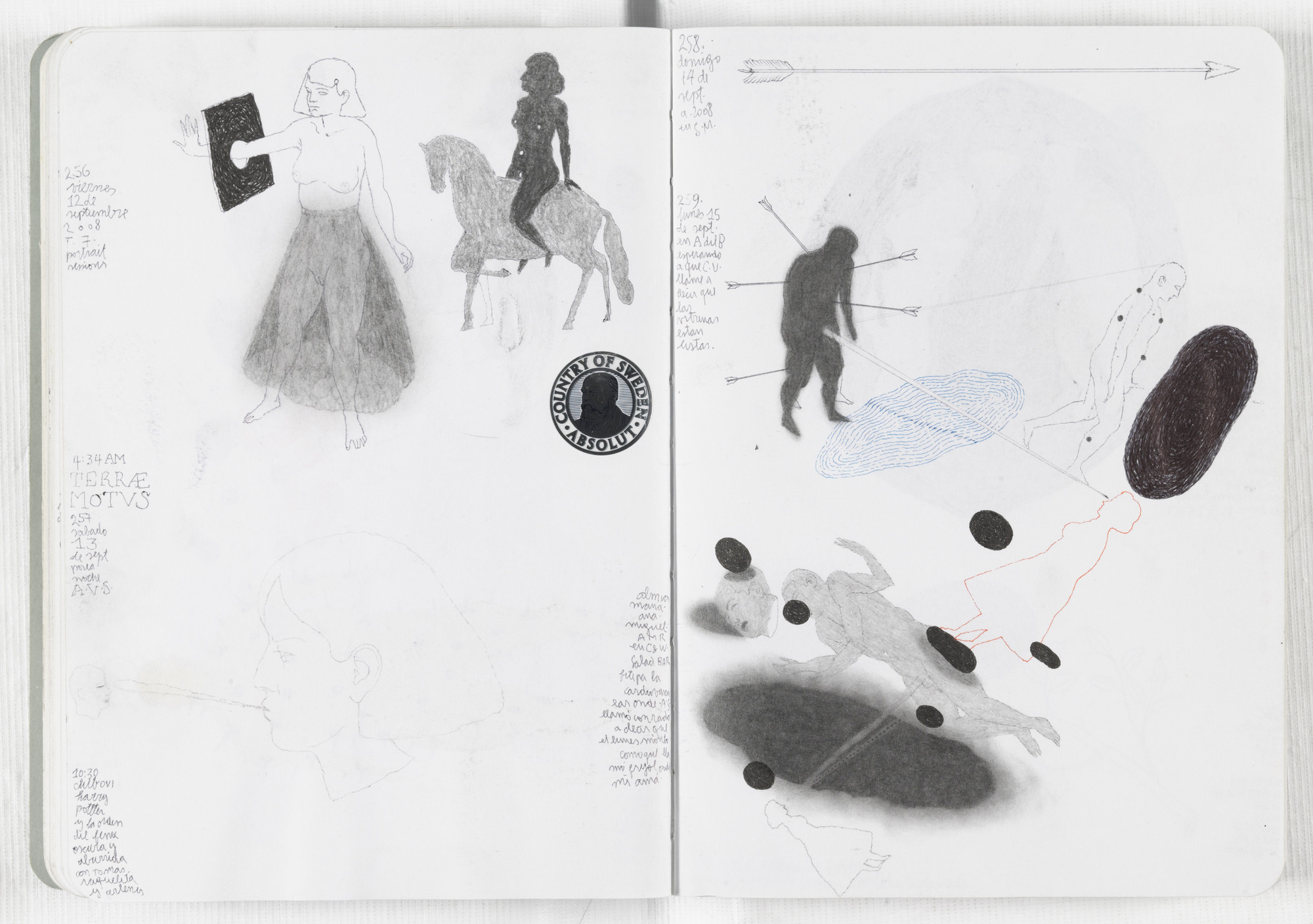 José Antonio Suárez Londoño. Sketchbook: From January 1 to December 31, 2008. 2008