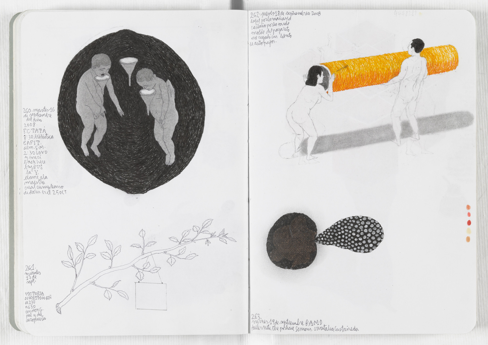 José Antonio Suárez Londoño. Sketchbook: From January 1 to December 31, 2008. 2008