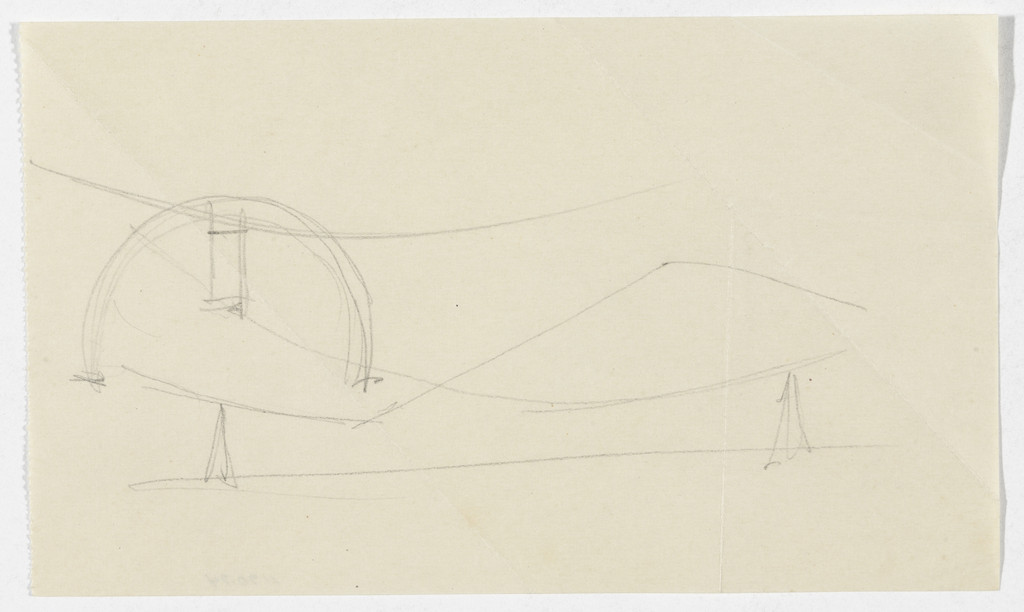 Reclining Chair without Arms (Elevation sketches)