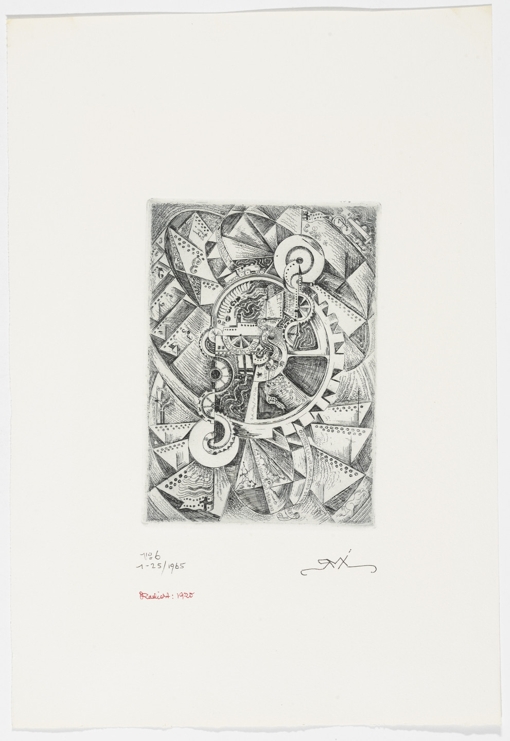 Robert Michel. Tuesday (Dienstag) from The History, all derer von Sonntag bis Mittwoch und zurück. 1920, published 1965