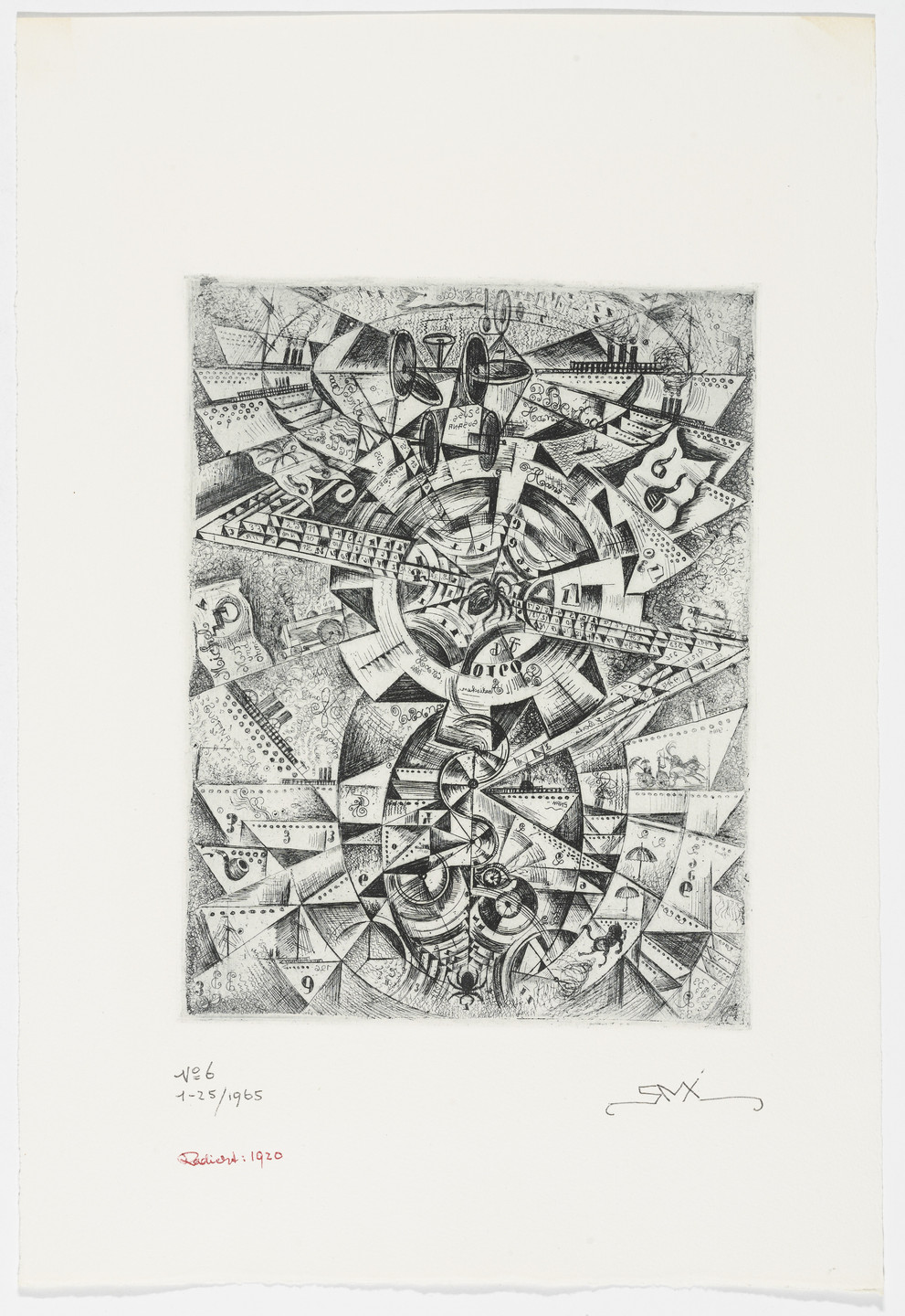 Robert Michel. Wednesday and Back (Mittwoch und zurück) from The History, all derer von Sonntag bis Mittwoch und zurück. 1920, published 1965