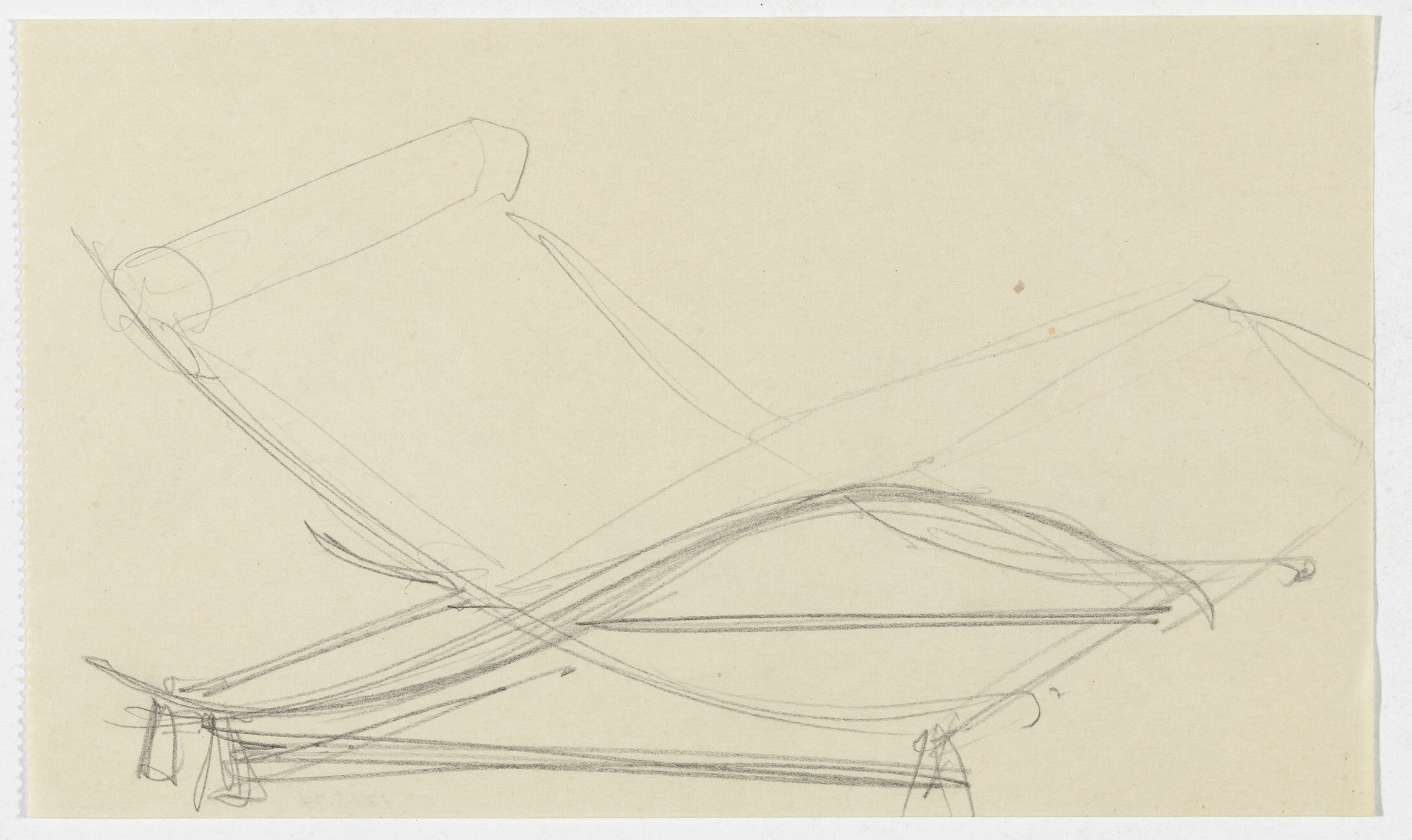 Ludwig Mies van der Rohe. Reclining Chair without Arms