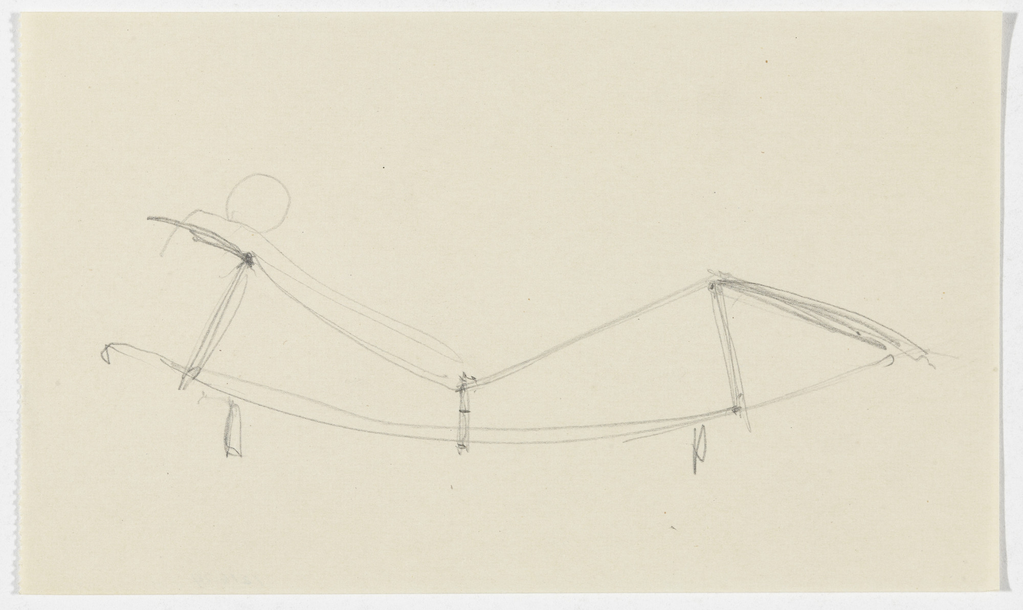 Ludwig Mies van der Rohe. Reclining Chair without Arms