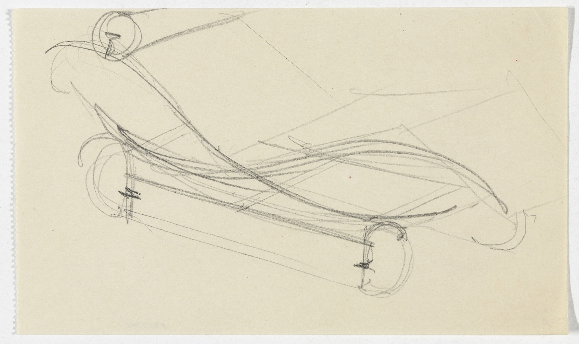 Ludwig Mies van der Rohe. Reclining Chair without Arms