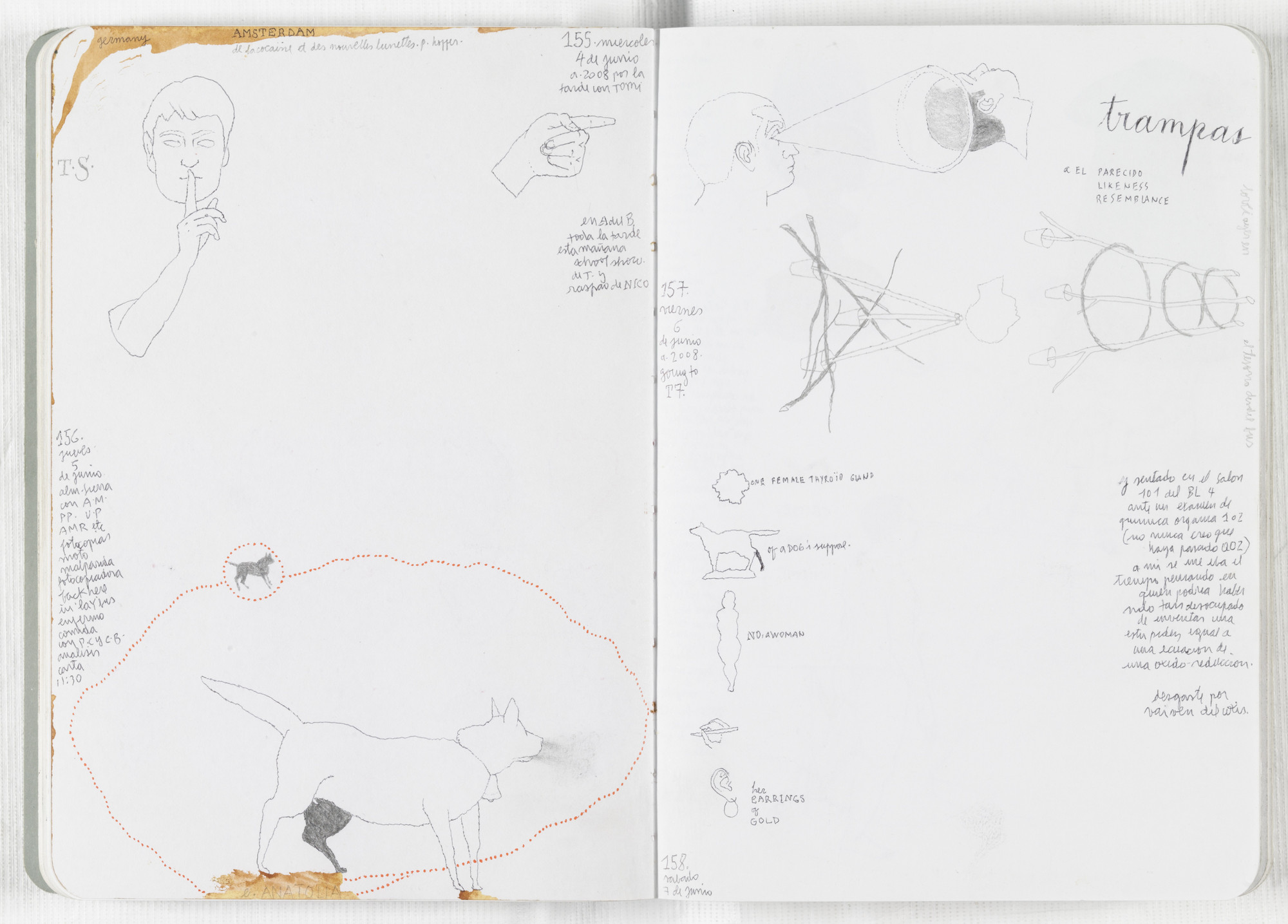José Antonio Suárez Londoño. Sketchbook: From January 1 to December 31, 2008. 2008