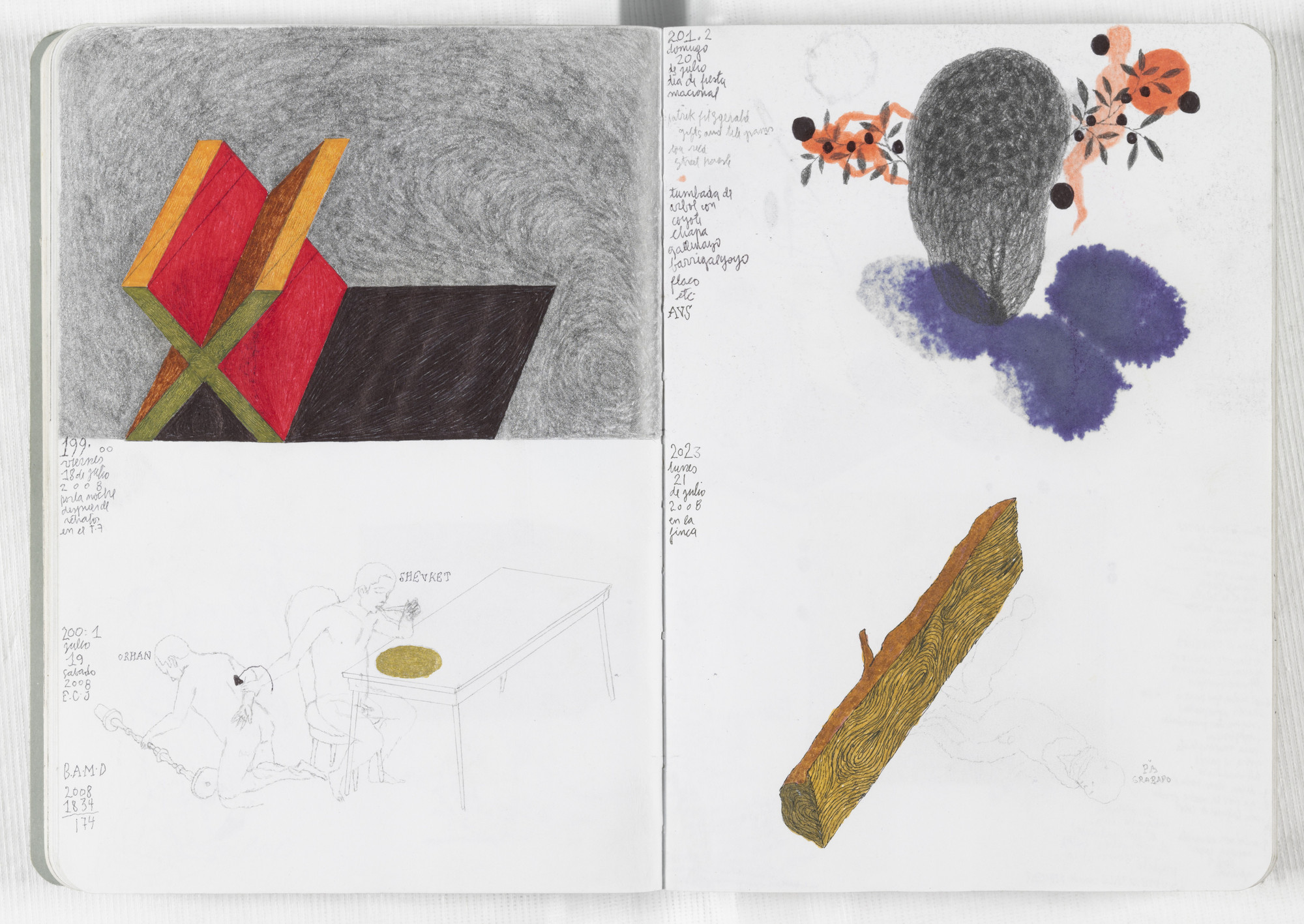 José Antonio Suárez Londoño. Sketchbook: From January 1 to December 31, 2008. 2008