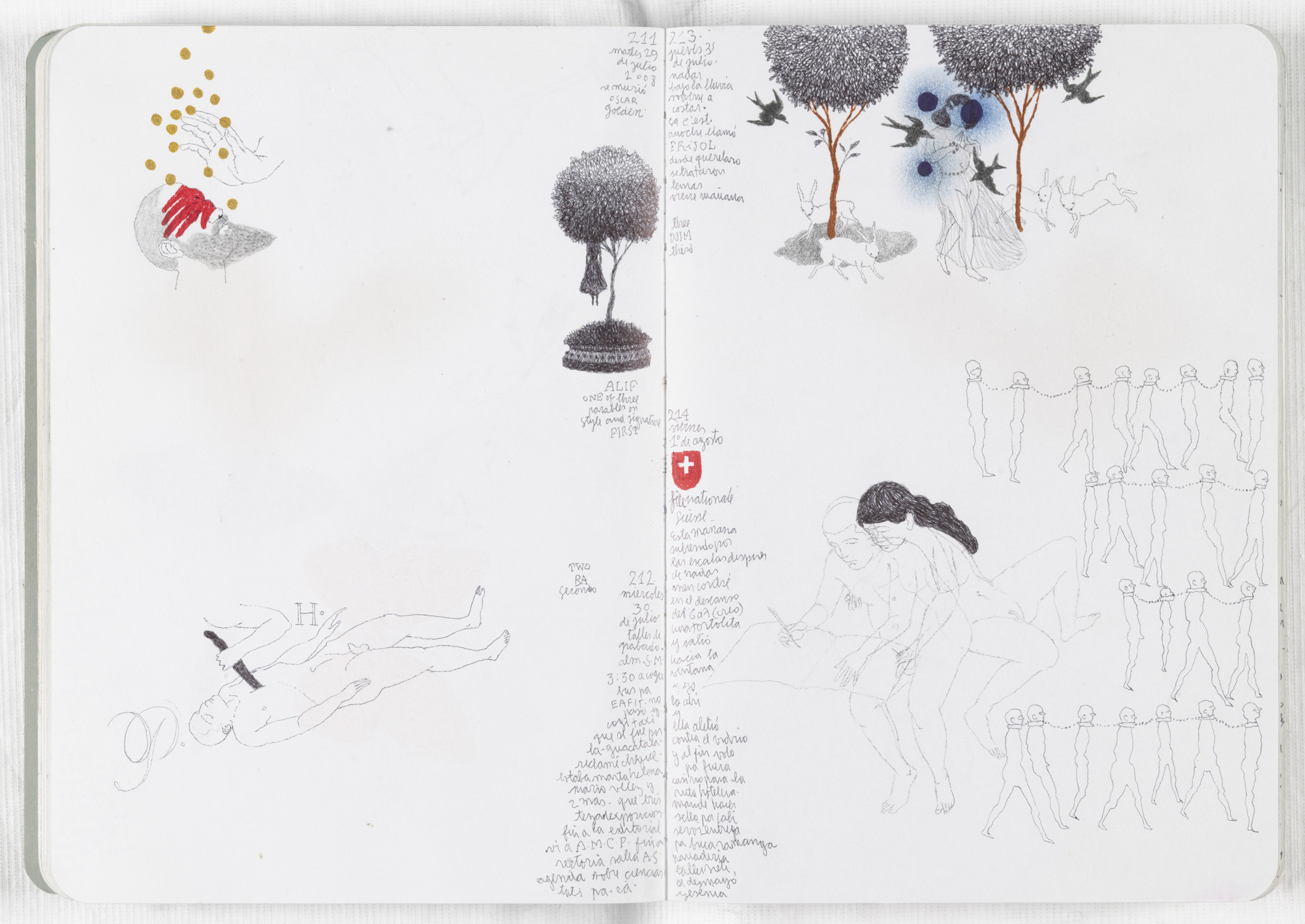 José Antonio Suárez Londoño. Sketchbook: From January 1 to December 31, 2008. 2008