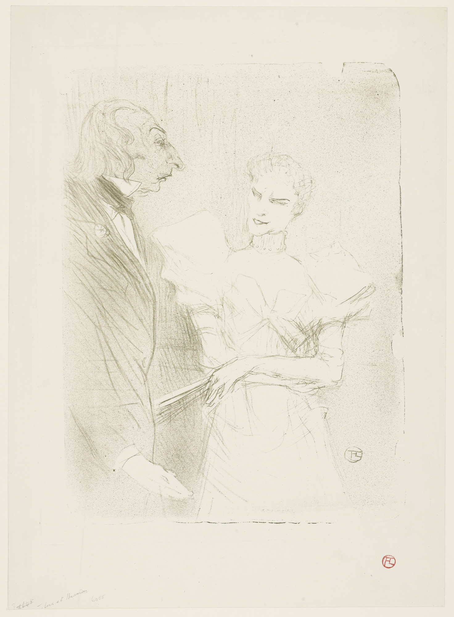 Henri de Toulouse-Lautrec. Brandès and Leloir in "Cabotins" (Brandès et Leloir, dans "Cabotins")
