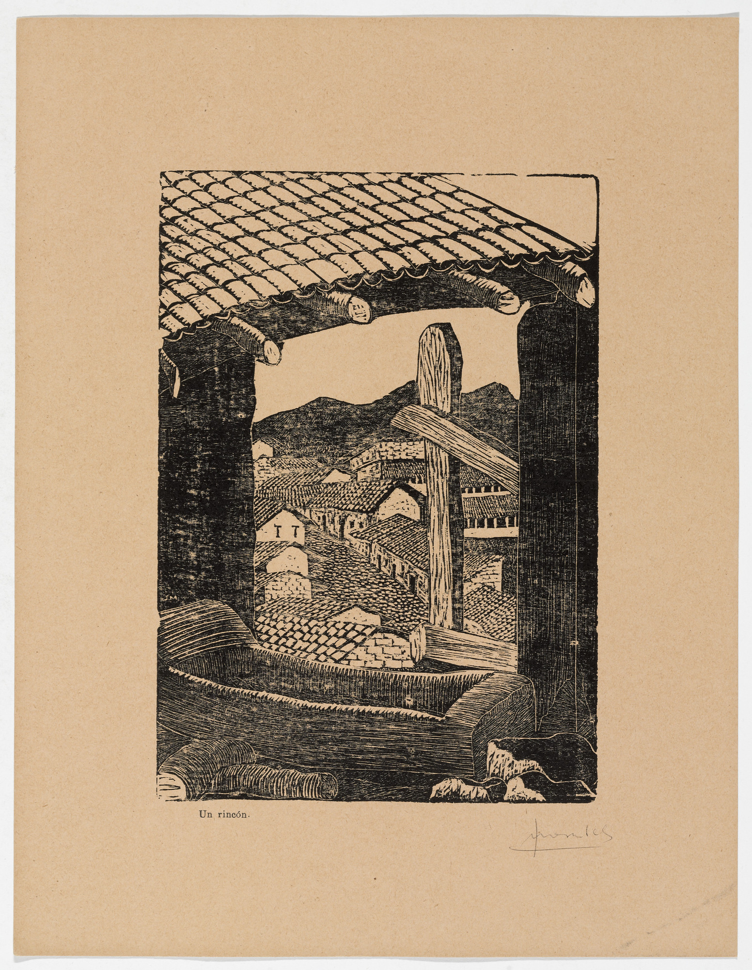 Jesús Morales Aguilar. A Corner ( Un Rincón ) from Album of Prints ( Album de grabados )