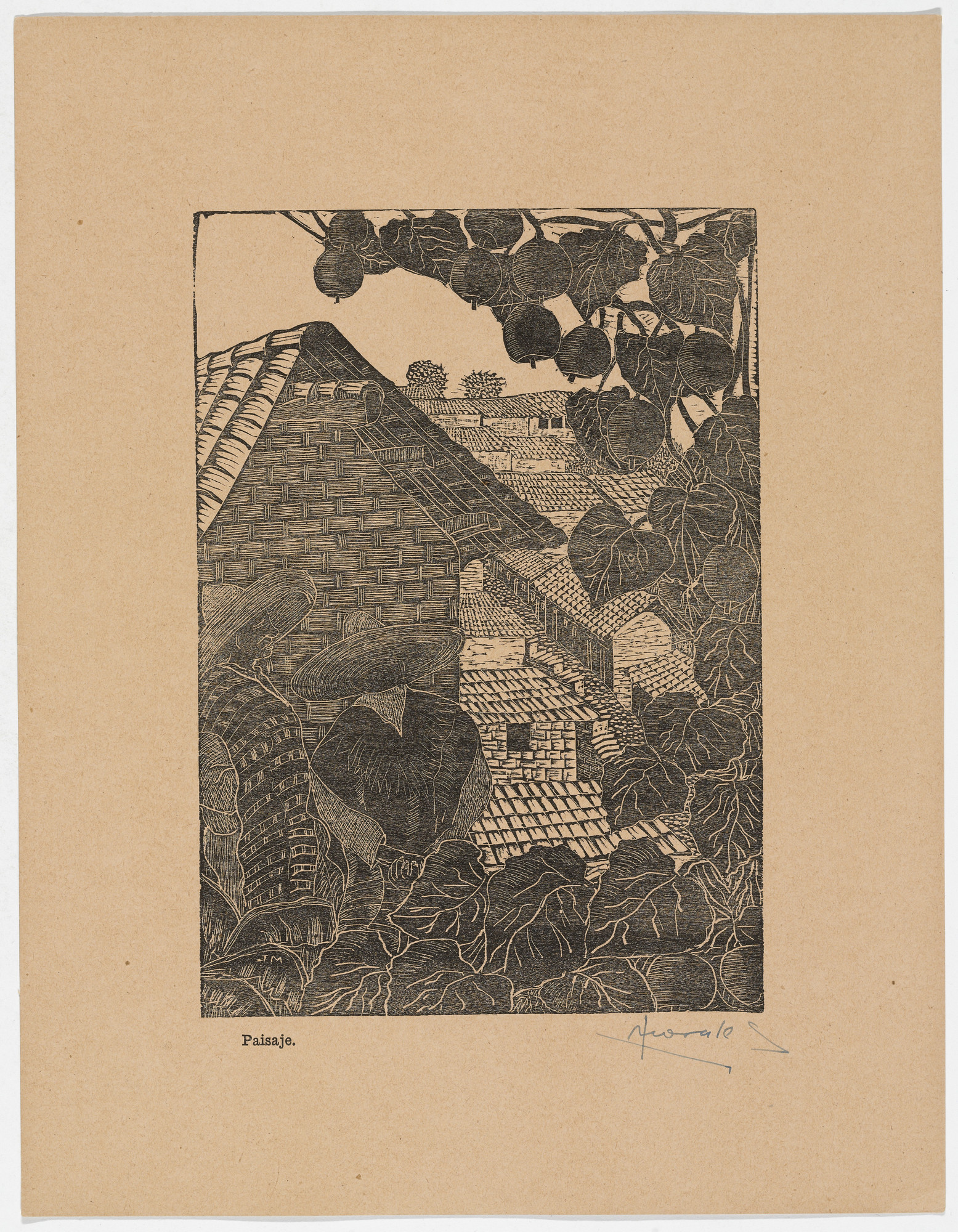 Jesús Morales Aguilar. Landscape ( Paisaje ) from Album of Prints ( Album de grabados )