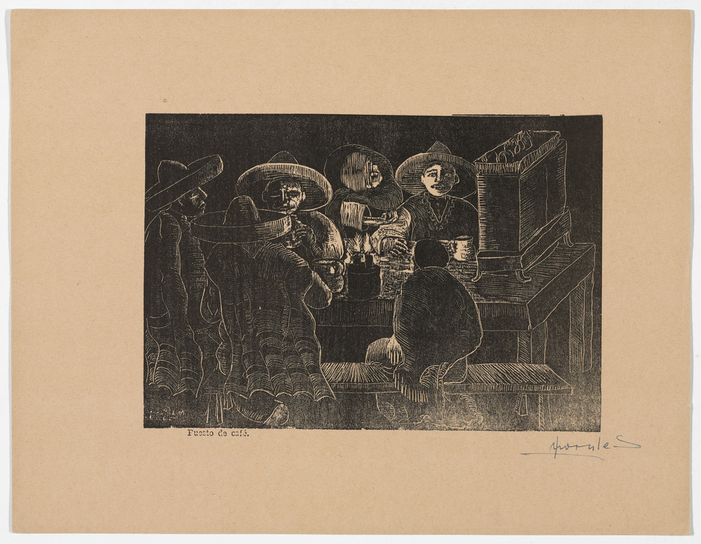 Coffee Stall (Puesto de café) from Album of Prints (Album de grabados)