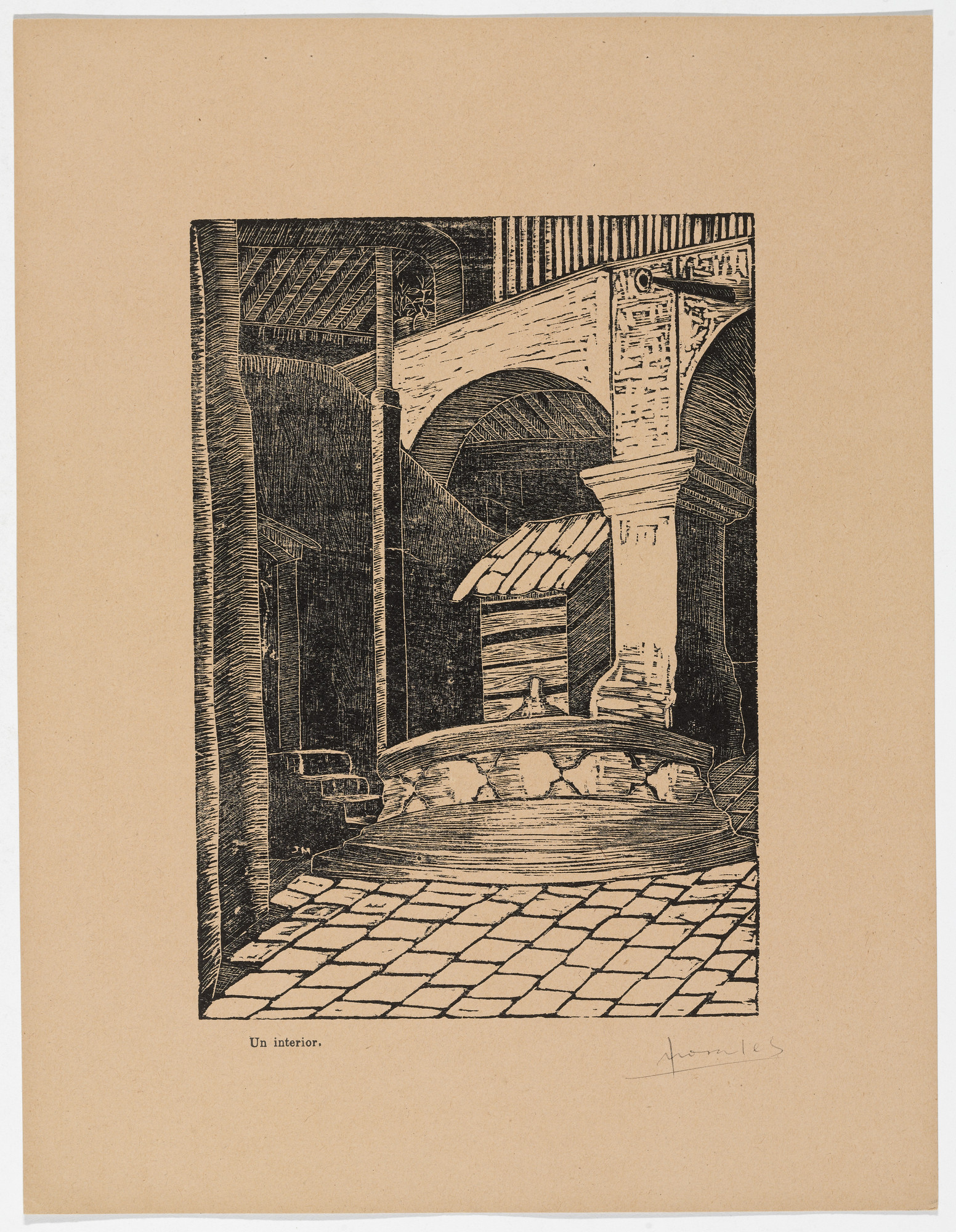 Jesús Morales Aguilar. An Interior ( Un Interior ) from Album of Prints ( Album de grabados )