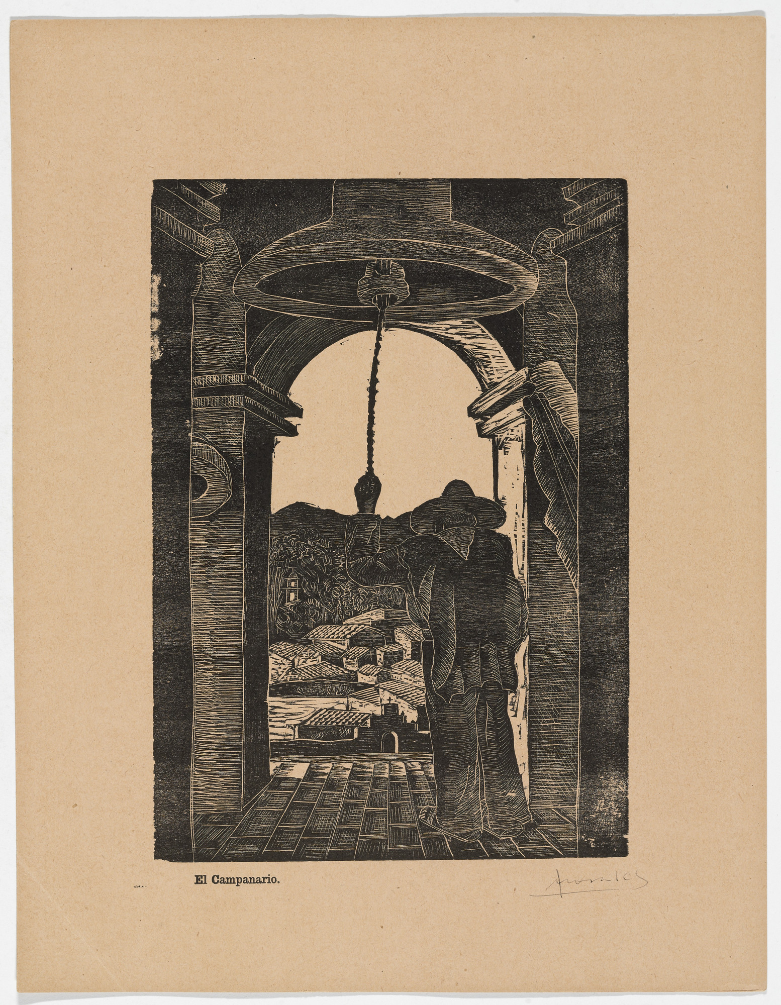 Jesús Morales Aguilar. The Bell Tower ( El Campanario ) from Album of Prints ( Album de grabados )