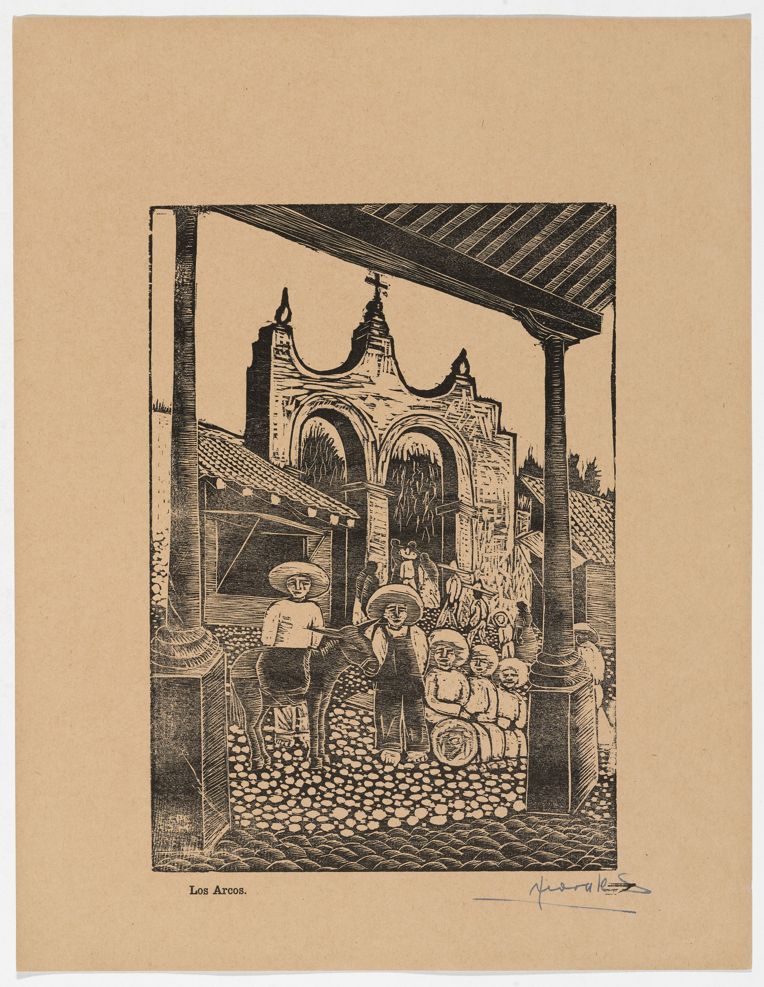 Jesús Morales Aguilar. The Arches ( Los Arcos ) from Album of Prints ( Album de grabados )