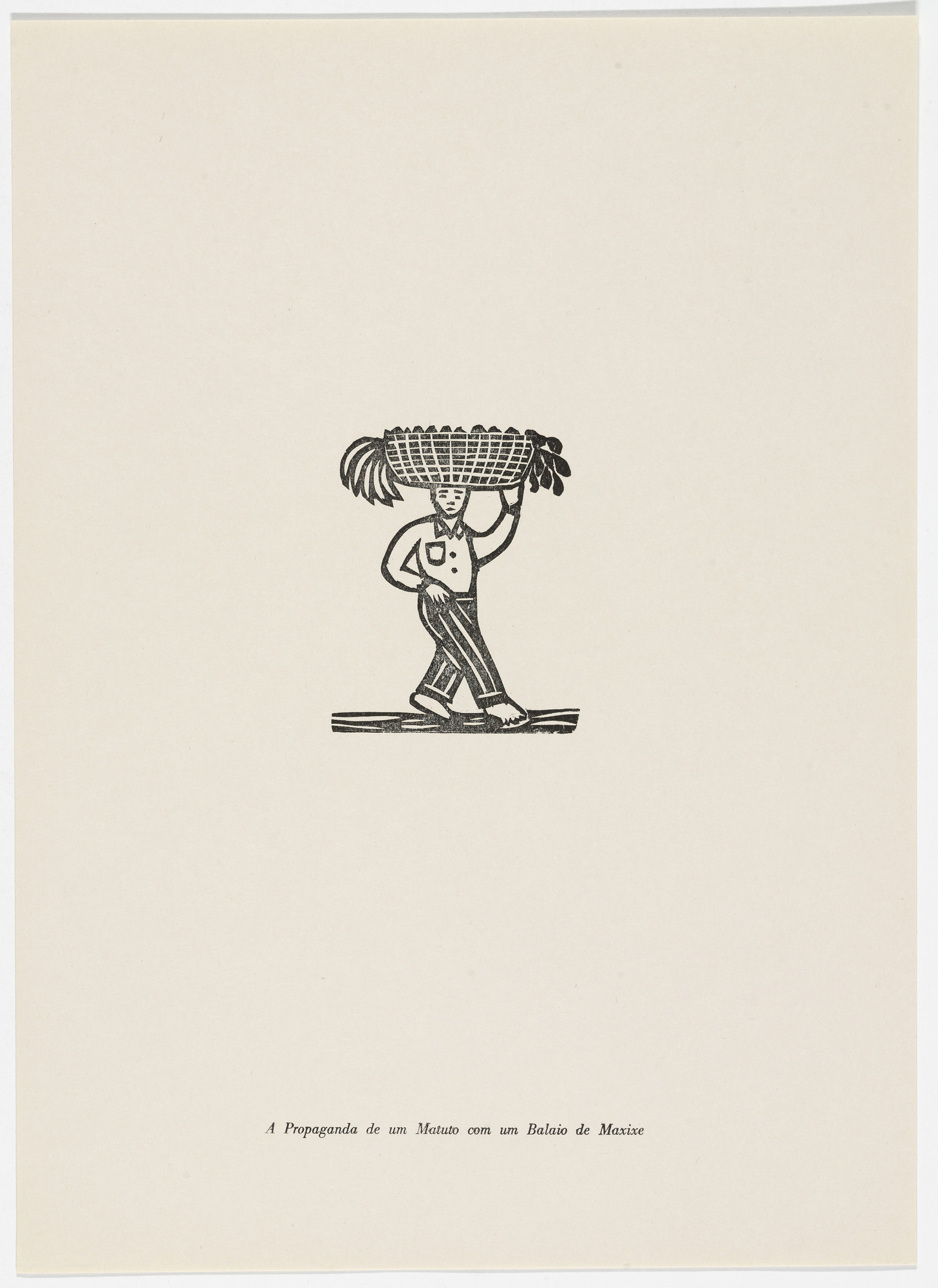José Costa Leite. A Propaganda de um Matuto com um Balaio de Maxixe from the portfolio Xilogravura Popular do Nordeste (Popular Woodcuts of the Northeast)