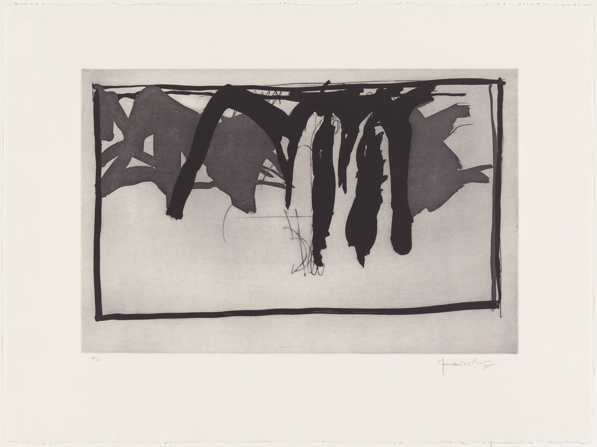 Joan Hernández Pijuan. I from Landscape with Cypresses. 1985