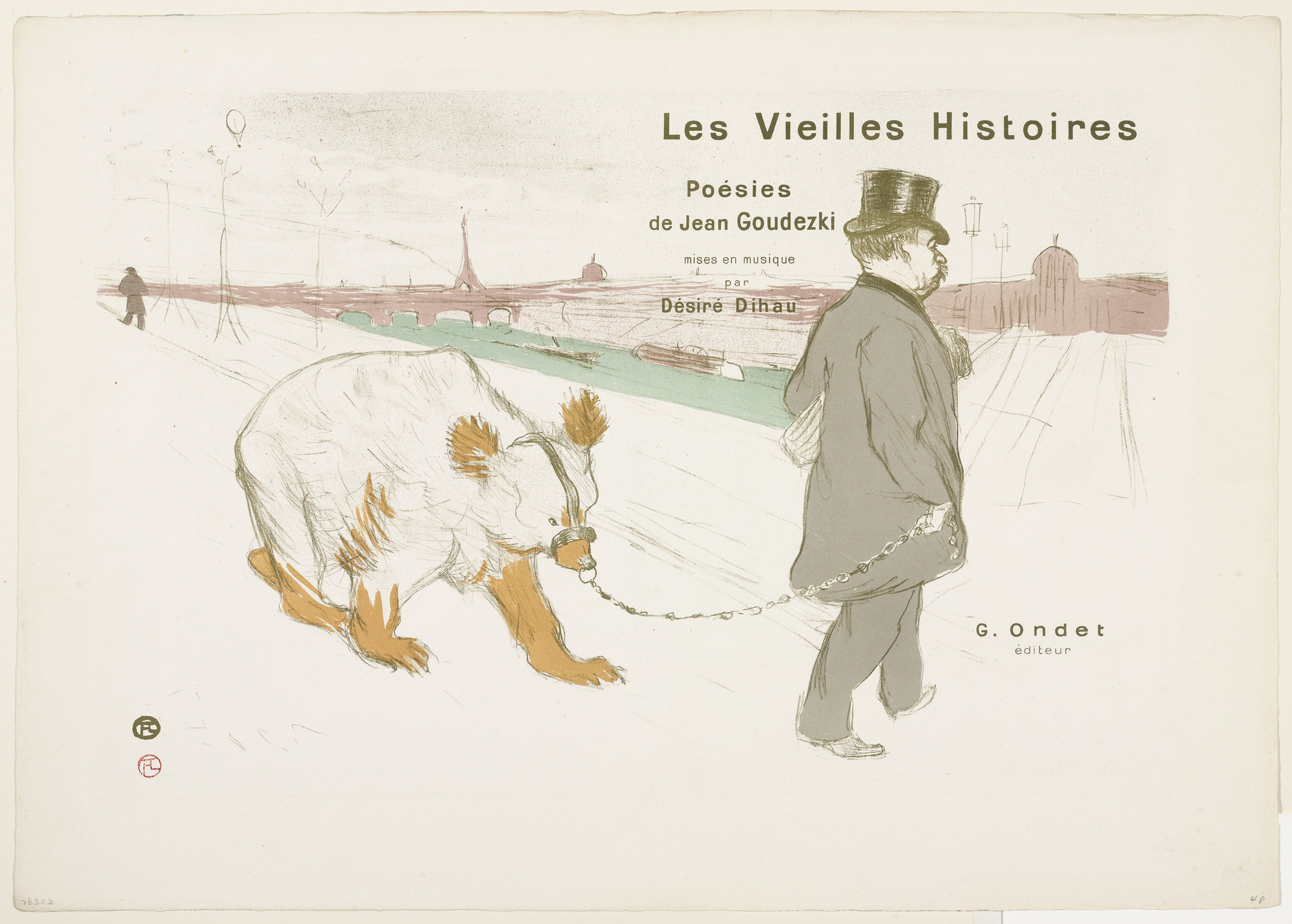 Henri de Toulouse-Lautrec. Cover for Old Stories (Les Vieilles Histoires). 1893