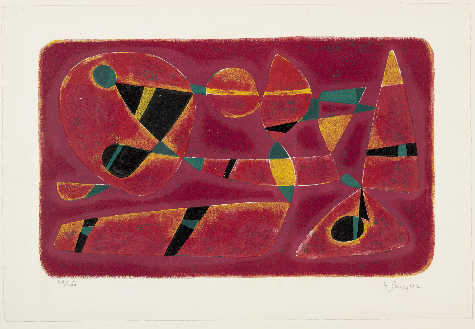 Gustave Singier. Fiery Bull (Toro de Fuego). 1926