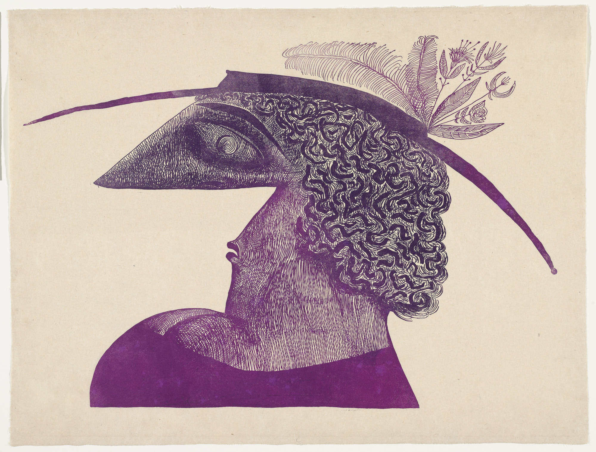 Saul Steinberg. Head. c. 1945 | MoMA