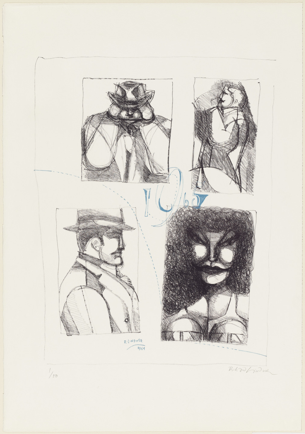 Richard Lindner. Salute. 1964