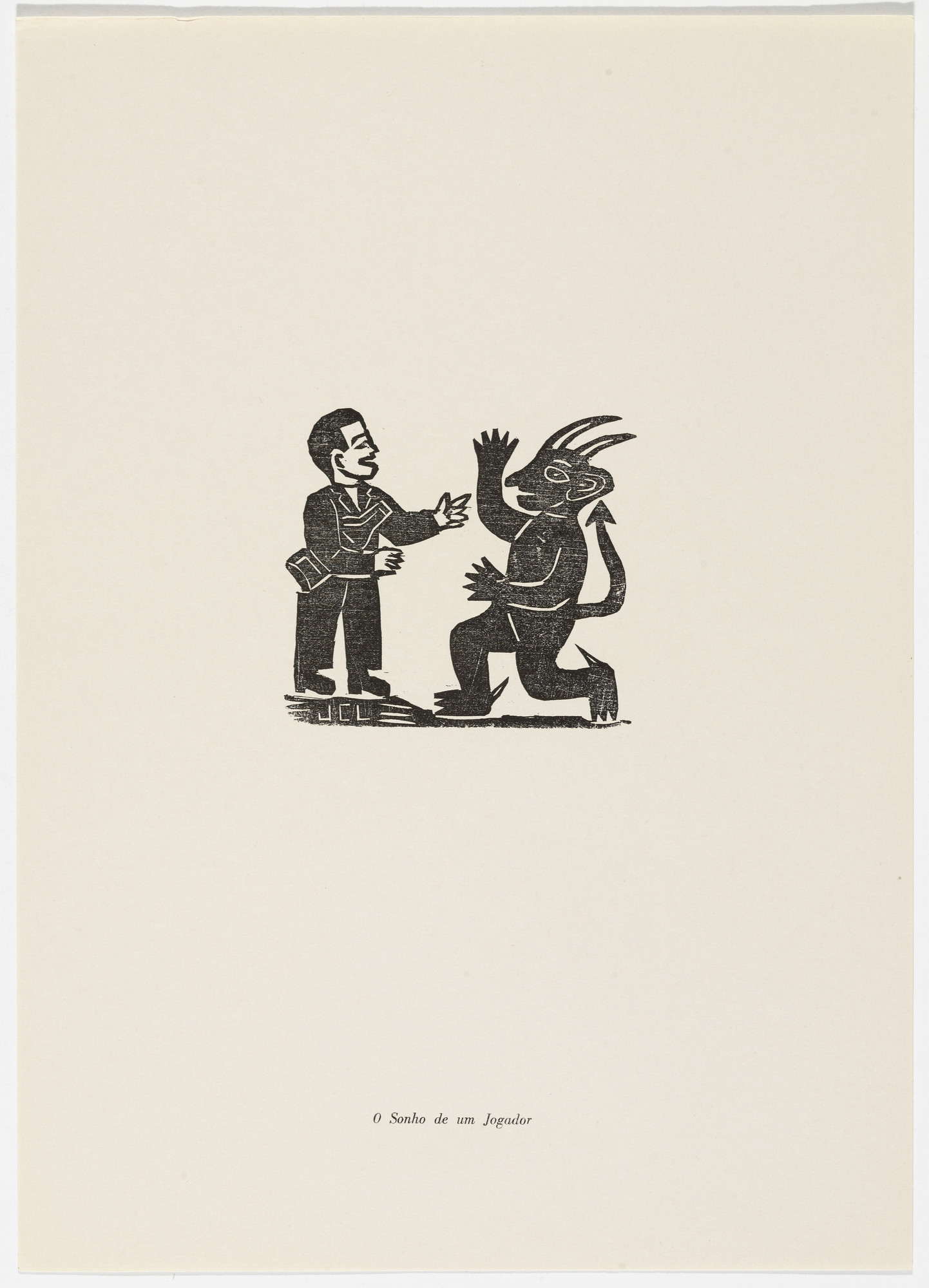 José Costa Leite. O Sonho de um Jogador from the portfolio Xilogravura Popular do Nordeste (Popular Woodcuts of the Northeast)