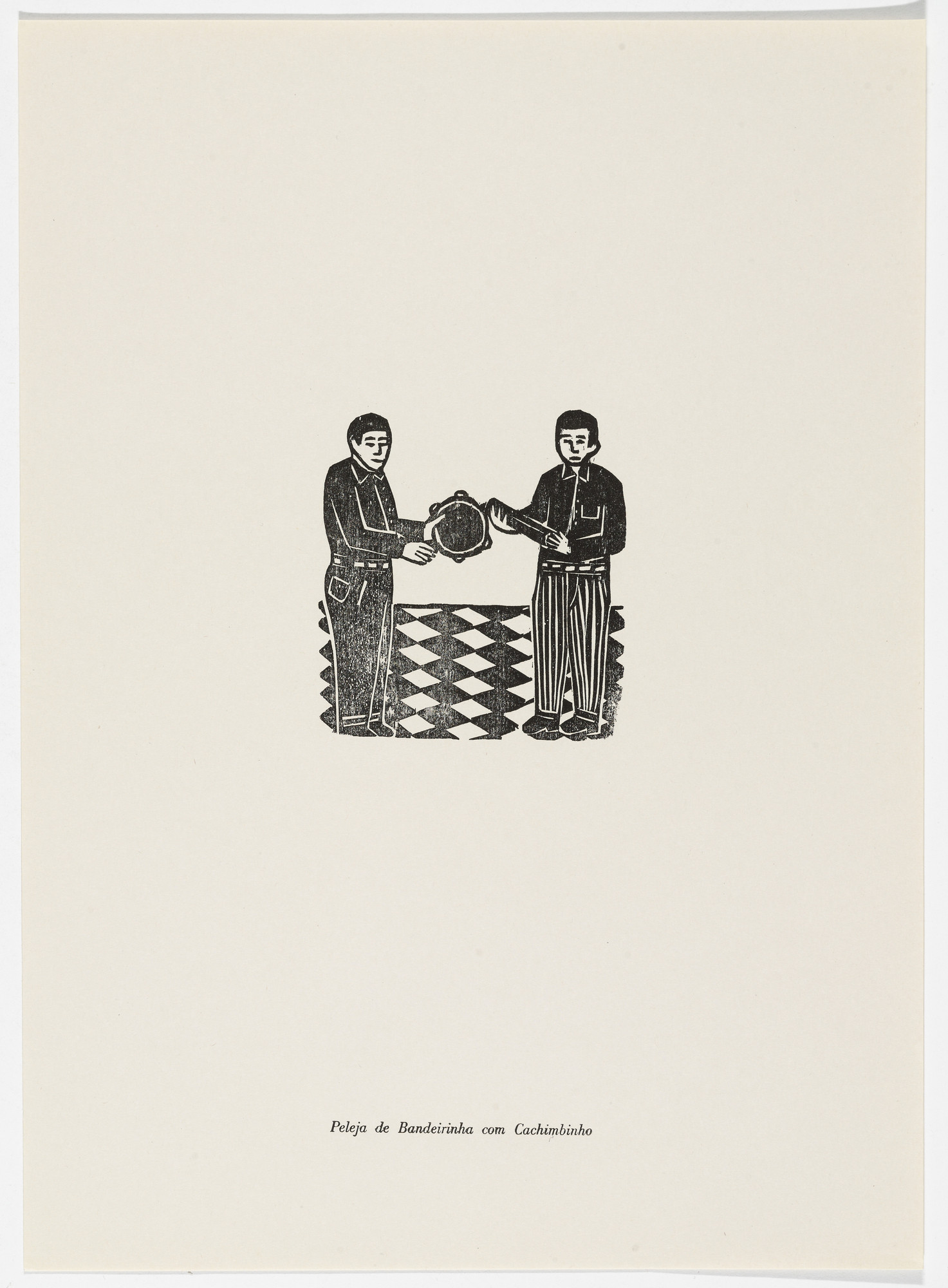 José Costa Leite. Peleja de Bandeirinha com Cachimbinho from the portfolio Xilogravura Popular do Nordeste (Popular Woodcuts of the Northeast)