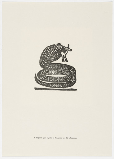 A Serpente que engoliu o Vaqueiro no Rio Amazonas from the portfolio Xilogravura Popular do Nordeste (Popular Woodcuts of the Northeast)