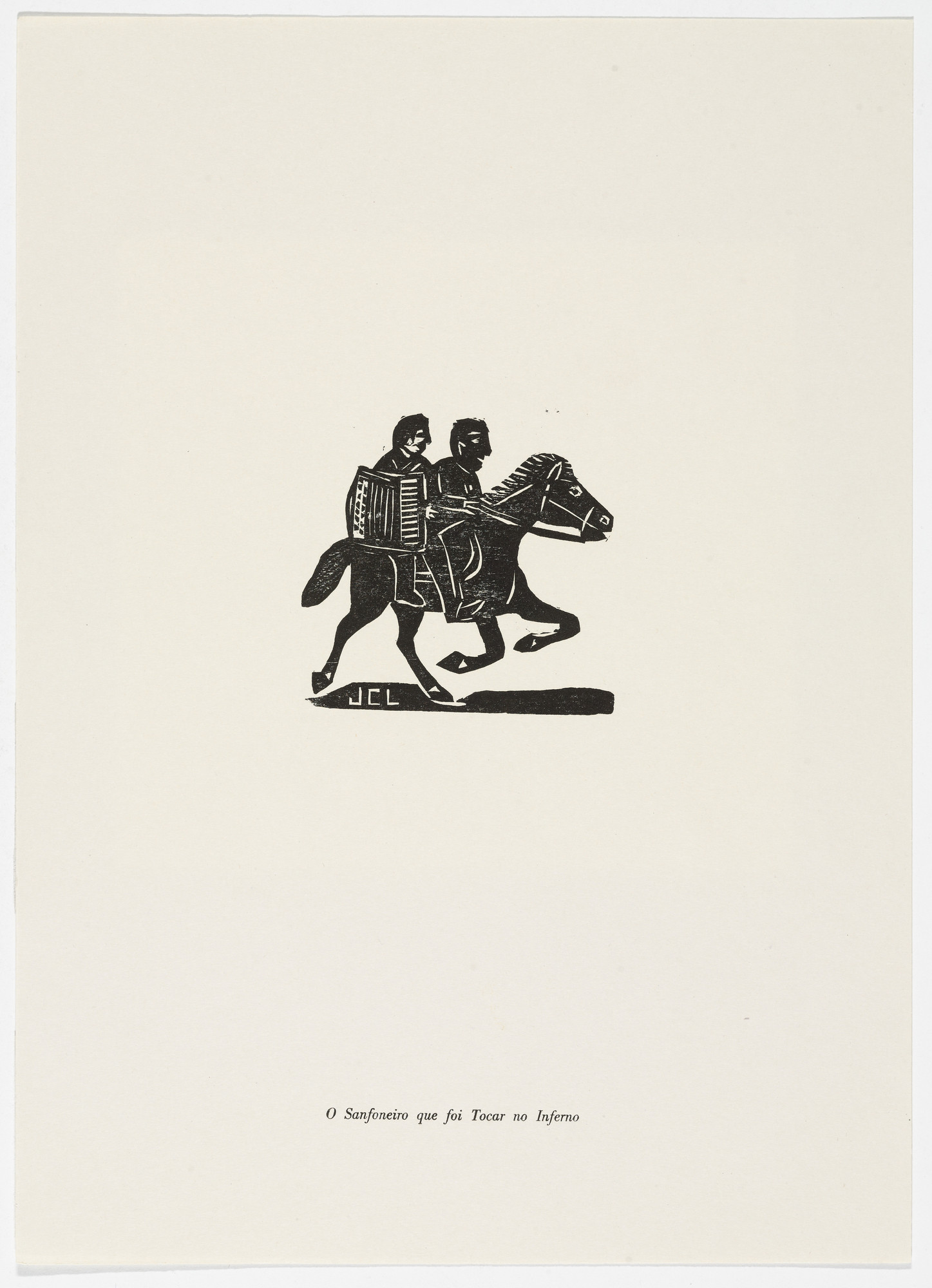 José Costa Leite. O Sanfoneiro que foi Tocar no Inferno from the portfolio Xilogravura Popular do Nordeste (Popular Woodcuts of the Northeast)