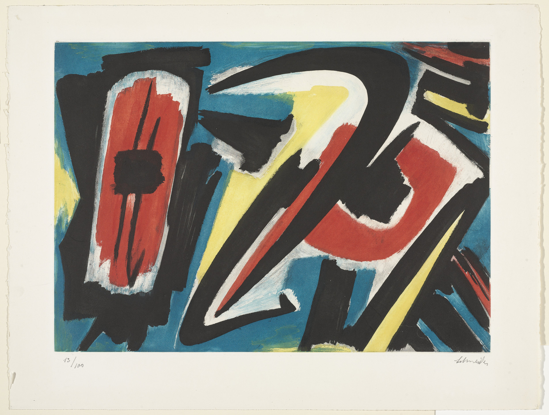 Gérard Schneider. Abstraction. 1953