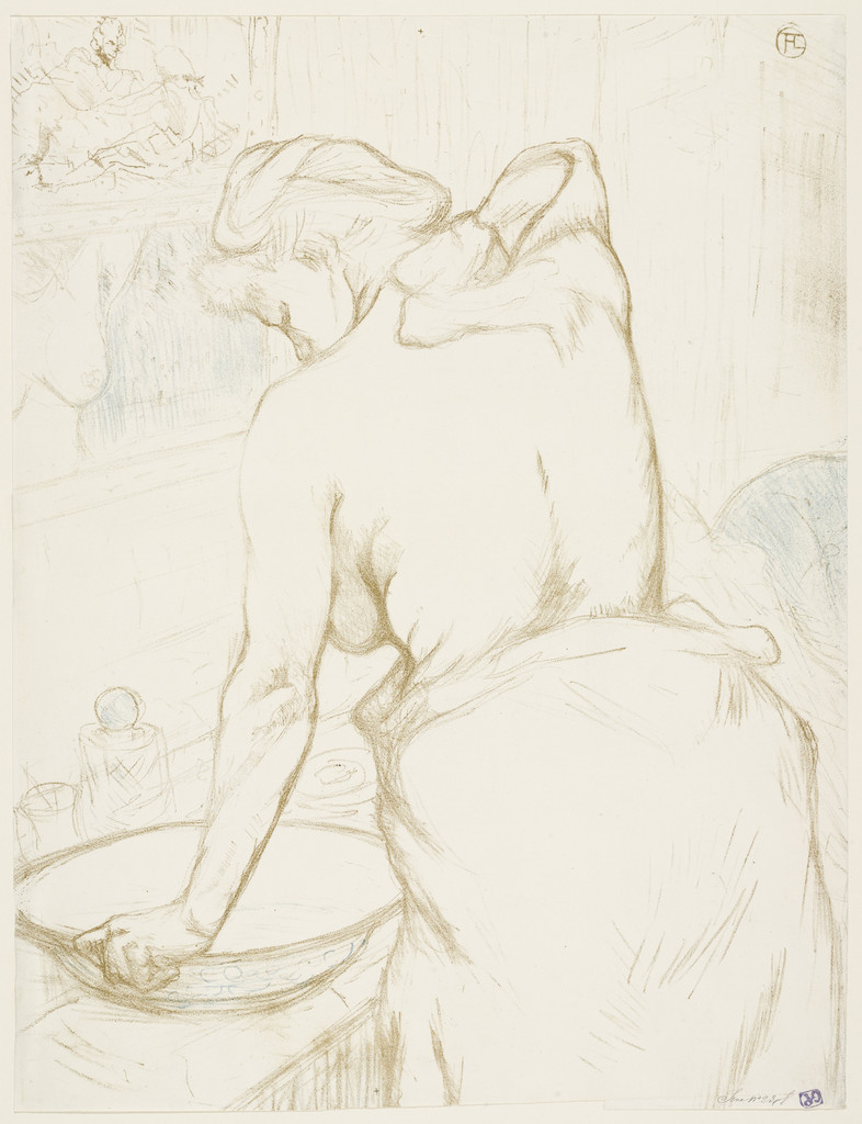 Woman at her Toilette, Washing Herself (Femme qui se lave, La toilette) from Elles
