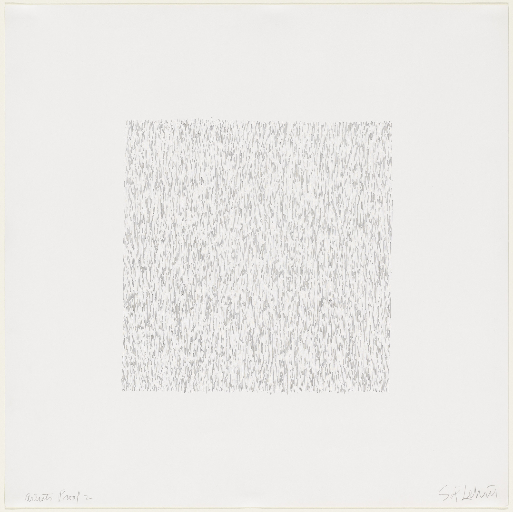 Sol LeWitt. Vertical Lines, Not Touching