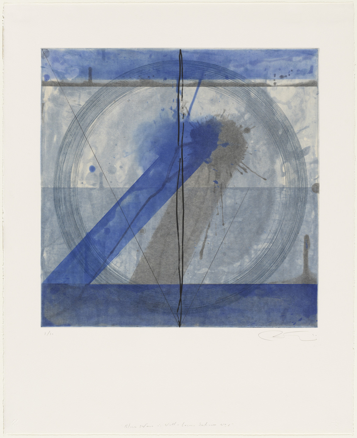 Shoichi Ida. Blue Swan in Well - Locus Sutra No. 6. 1990