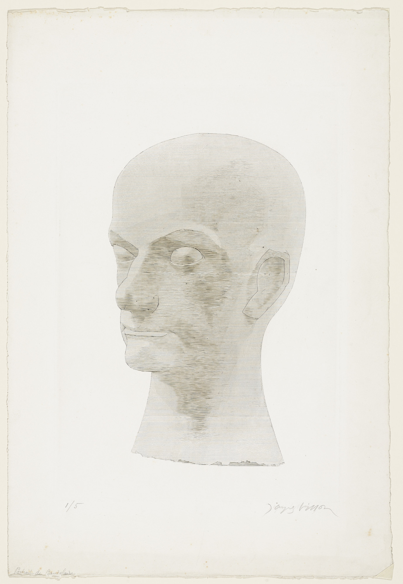 Jacques Villon. Baudelaire without a Pedestal [Baudelaire (Sans le socle)]