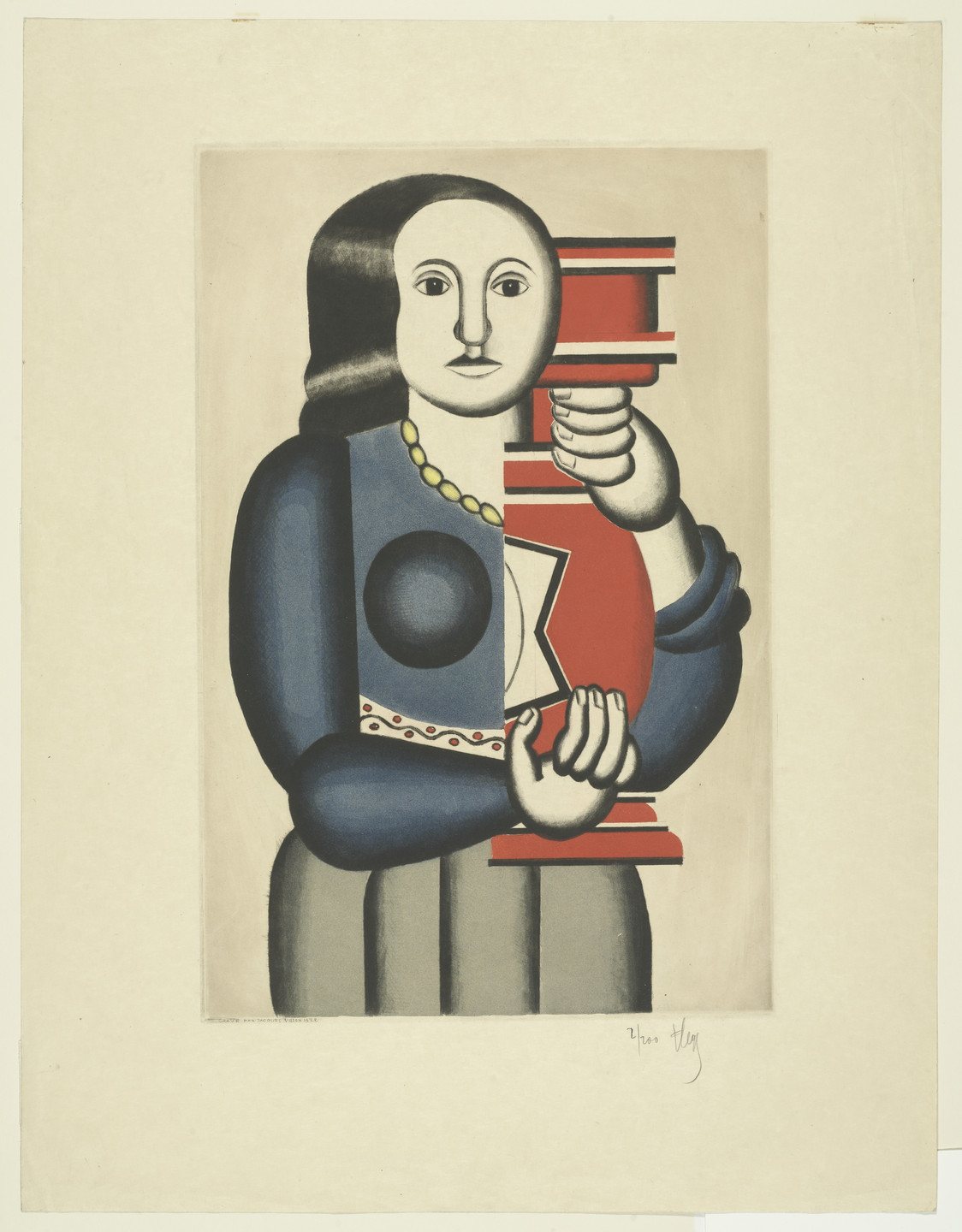 Jacques Villon, Fernand Léger. Woman with Jar (La Femme à la cruche), after Fernand Léger. 1928