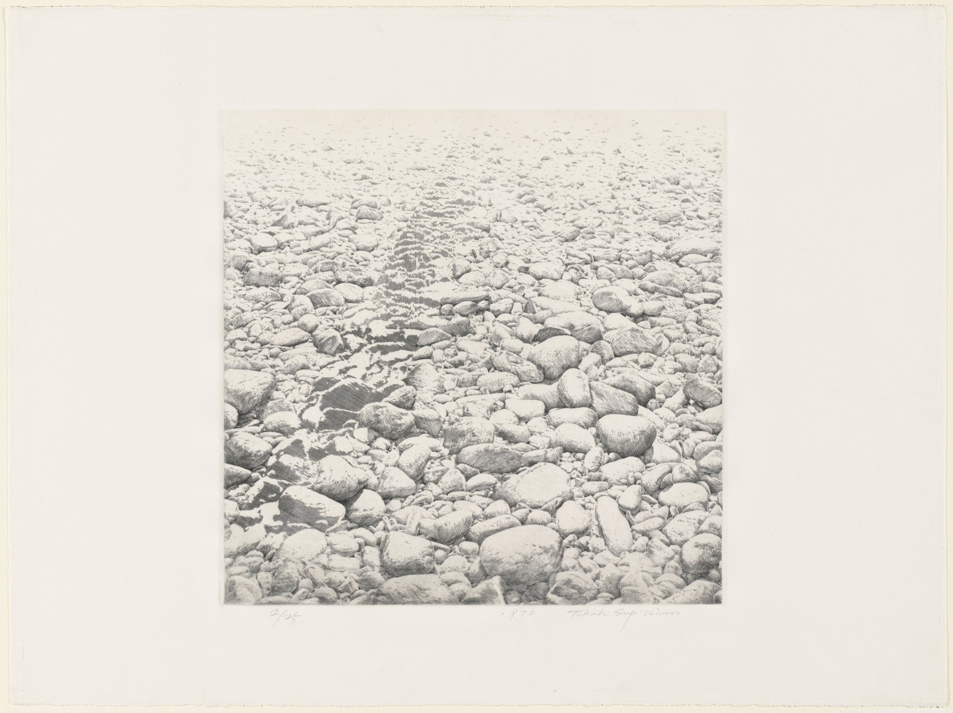 Tchah-Sup Kim. Triangle Between Infinites. 1976