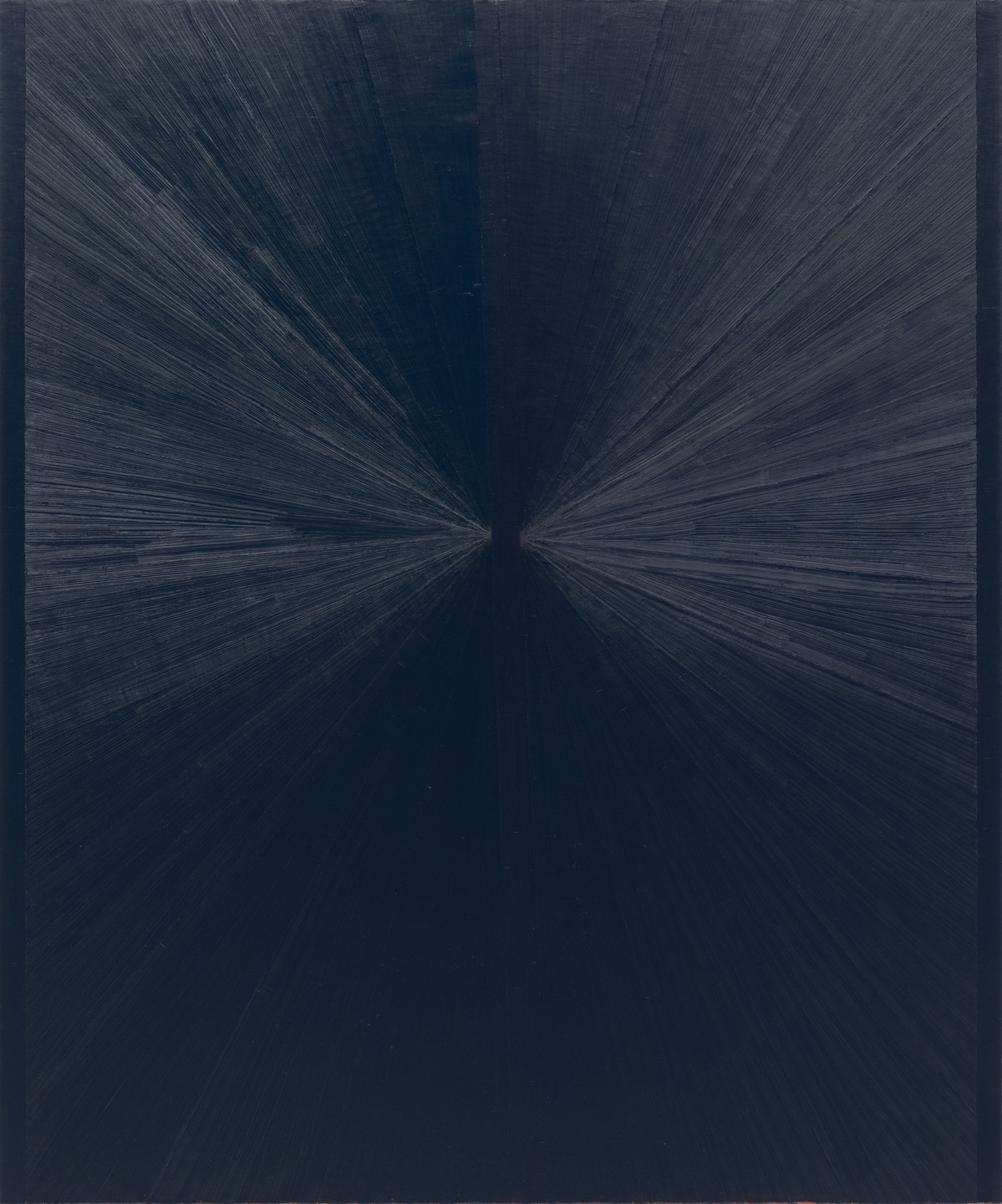 Mark Grotjahn. Untitled (Blue Painting Light to Dark VII). 2006