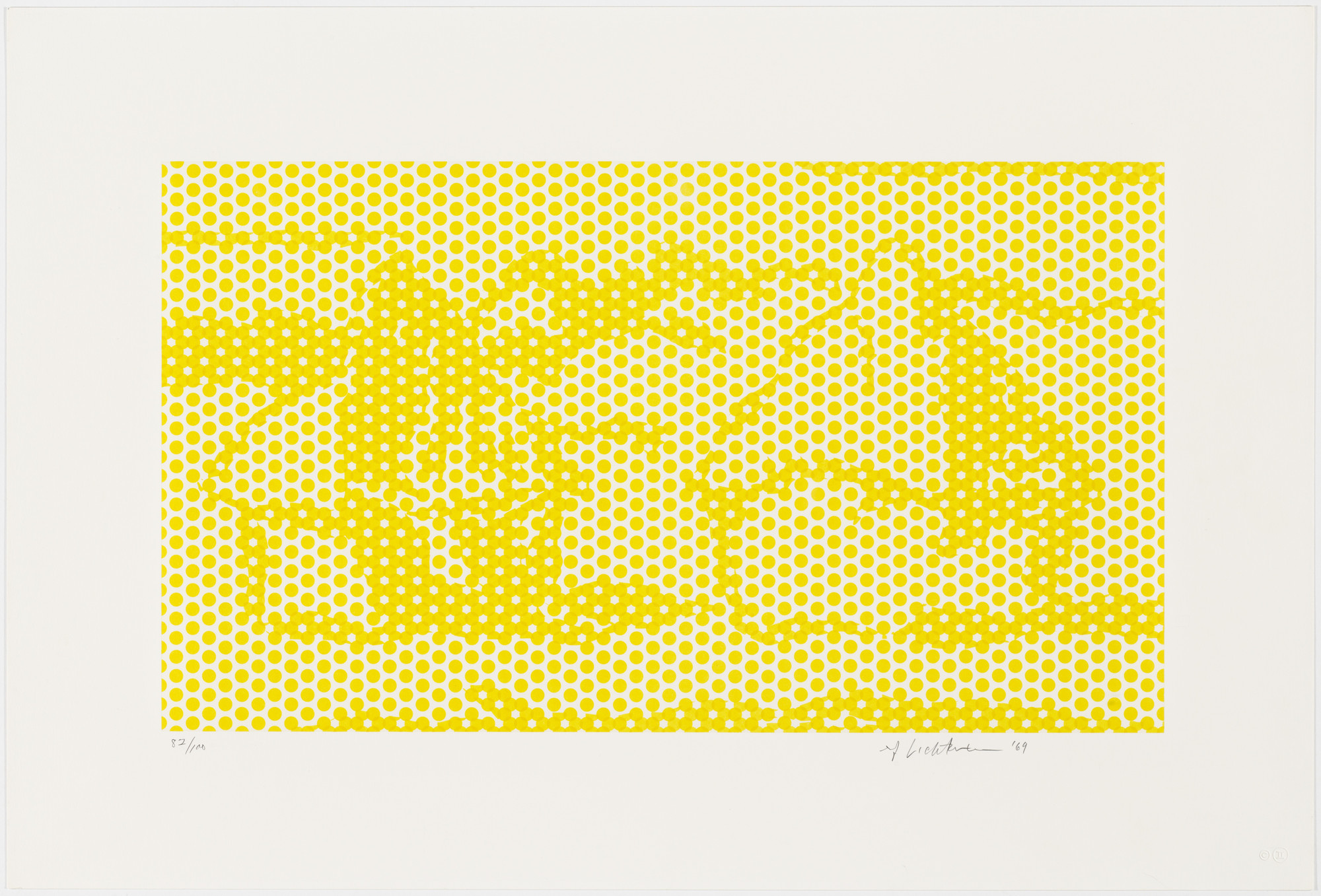 Roy Lichtenstein. Haystack #1 from Haystack Series